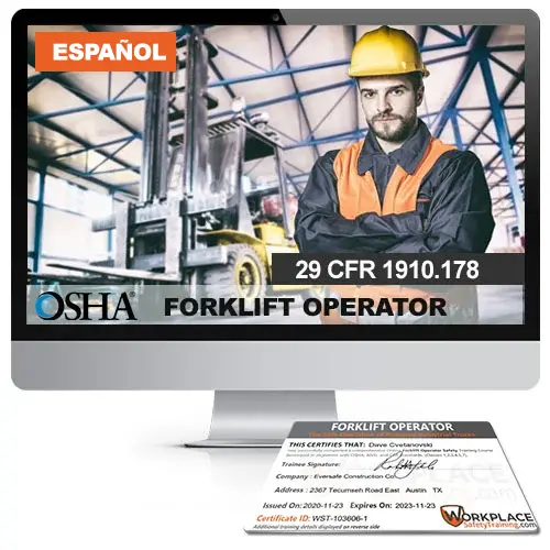 Spanish Forklift Operator Training & Certification