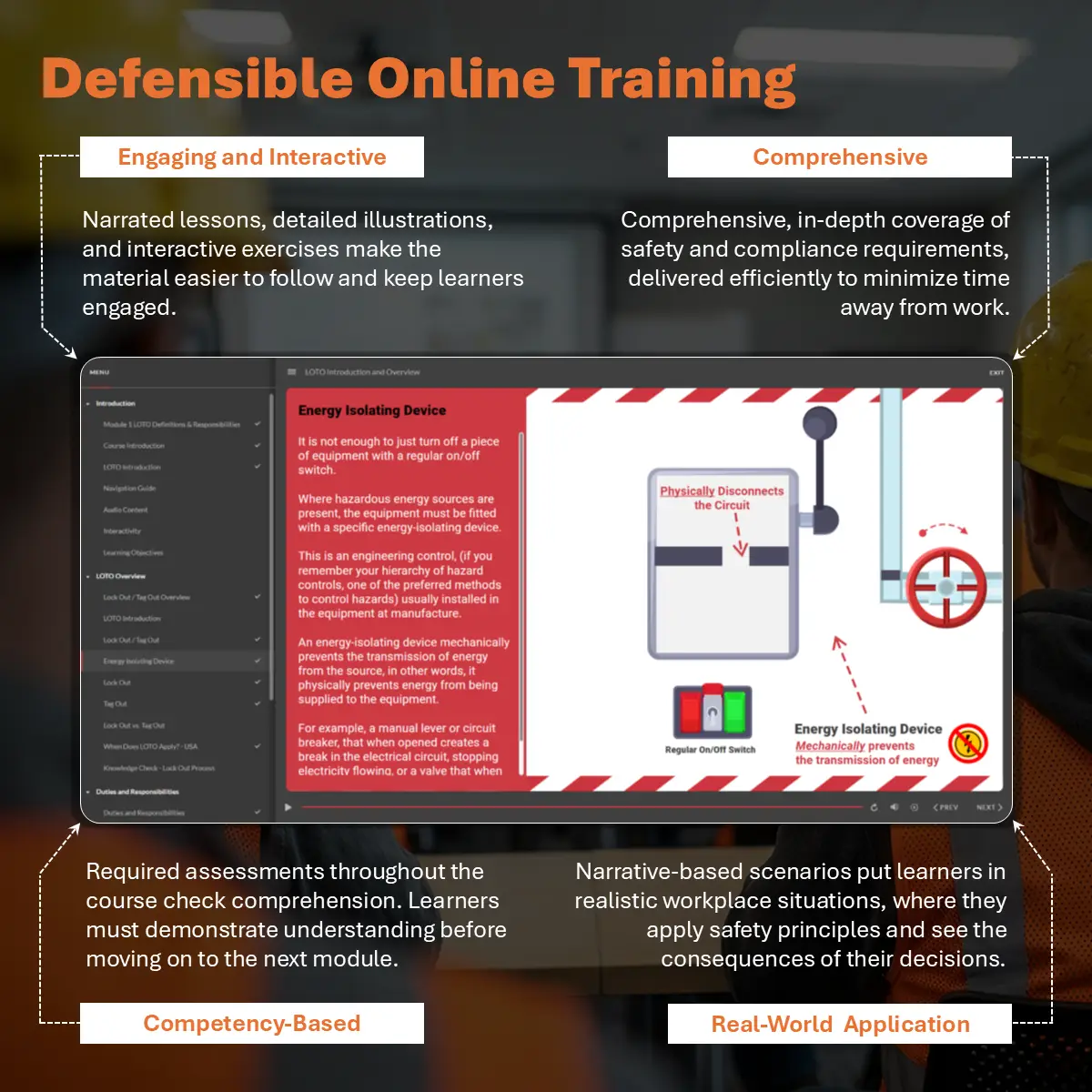 Defensible Online Lockout/Tagout Training