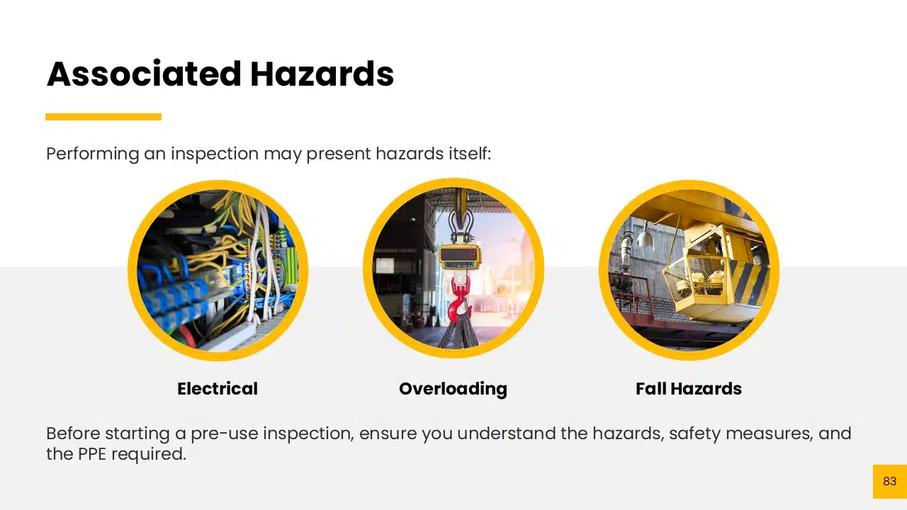 Overhead Crane Training Presentation Example 2