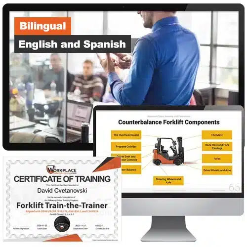 Bilingual Forklift Instructor Materials (English and Spanish)