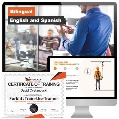 Bilingual Fall Protection Training Materials (English and Spanish)