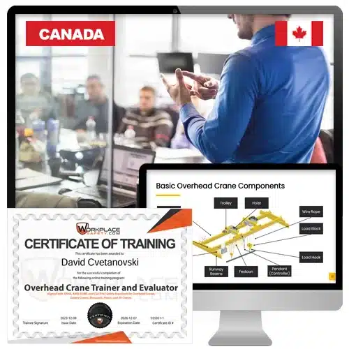 CSA B167 Overhead Crane Instructor Materials - Canada